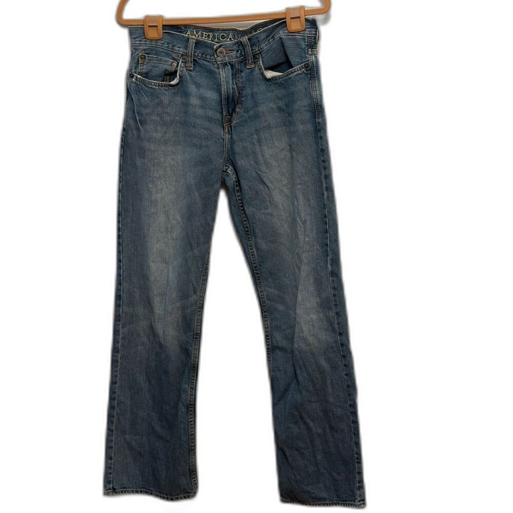 American Eagle 30x32 Bootcut Jeans Medium Wash Distressed 100% cotton